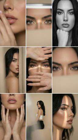 KV Leather - Editorial 3x3 Grid [VAR:0] [Rotated 26° Right]